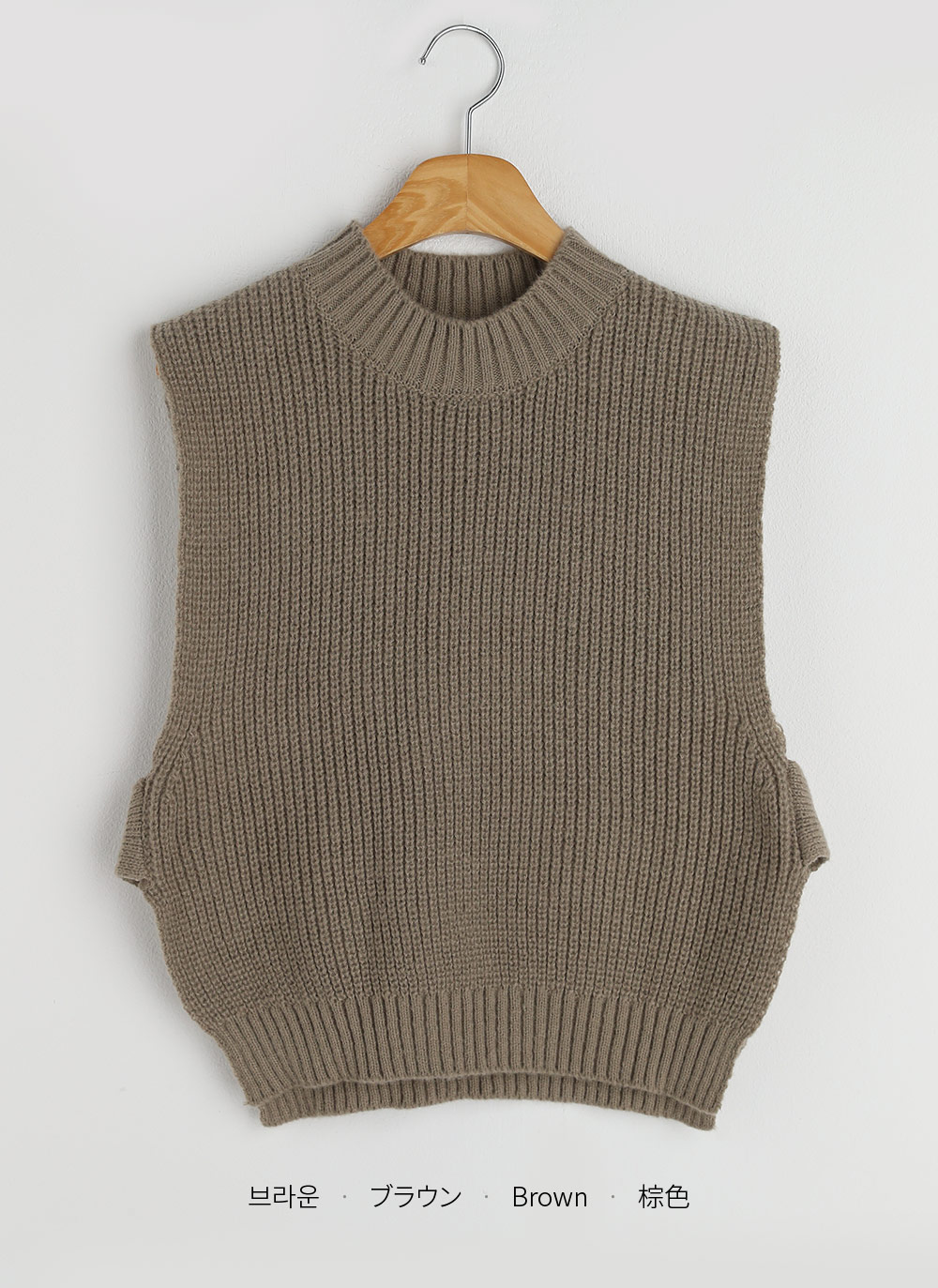 サイドボタンハーフネックベスト | DHOLIC | 詳細画像21