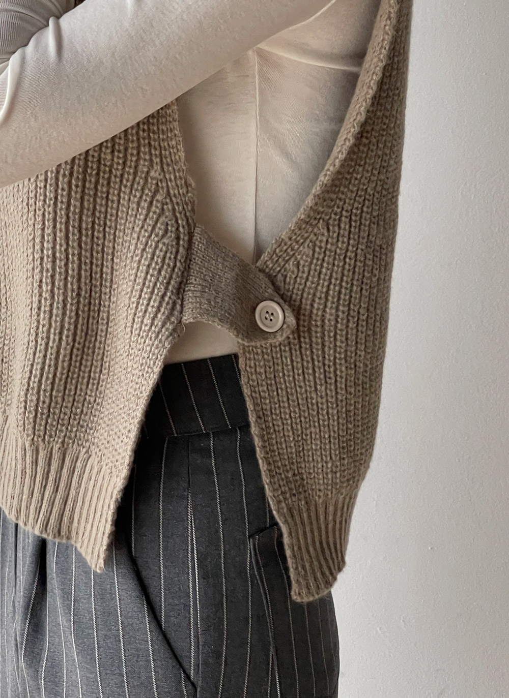 サイドボタンハーフネックベスト | DHOLIC | 詳細画像10