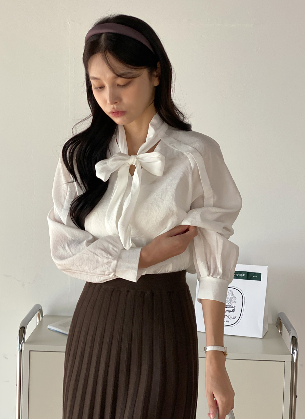 ニットプリーツAラインスカート | DHOLIC | 詳細画像6