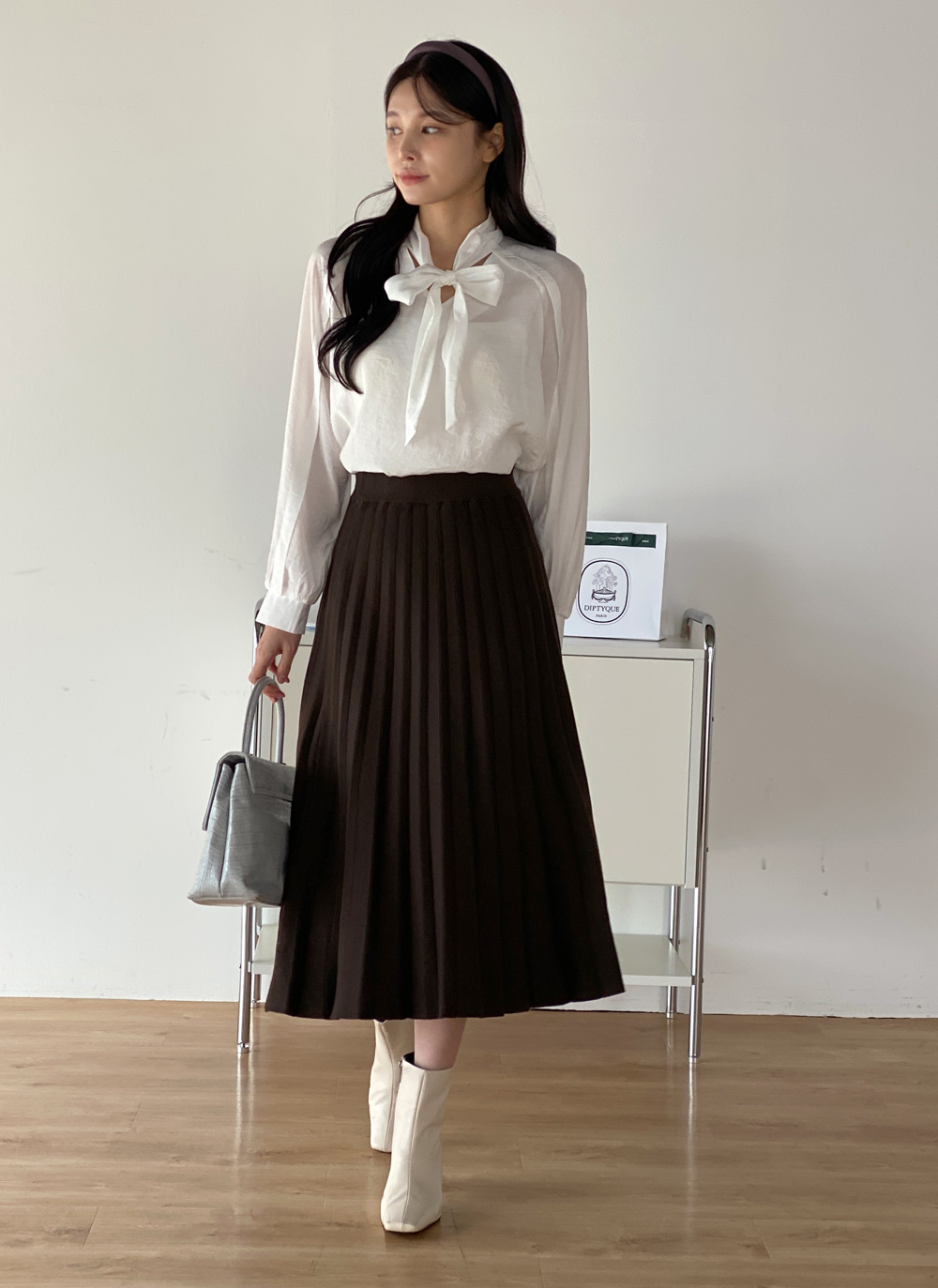 ニットプリーツAラインスカート | DHOLIC | 詳細画像11