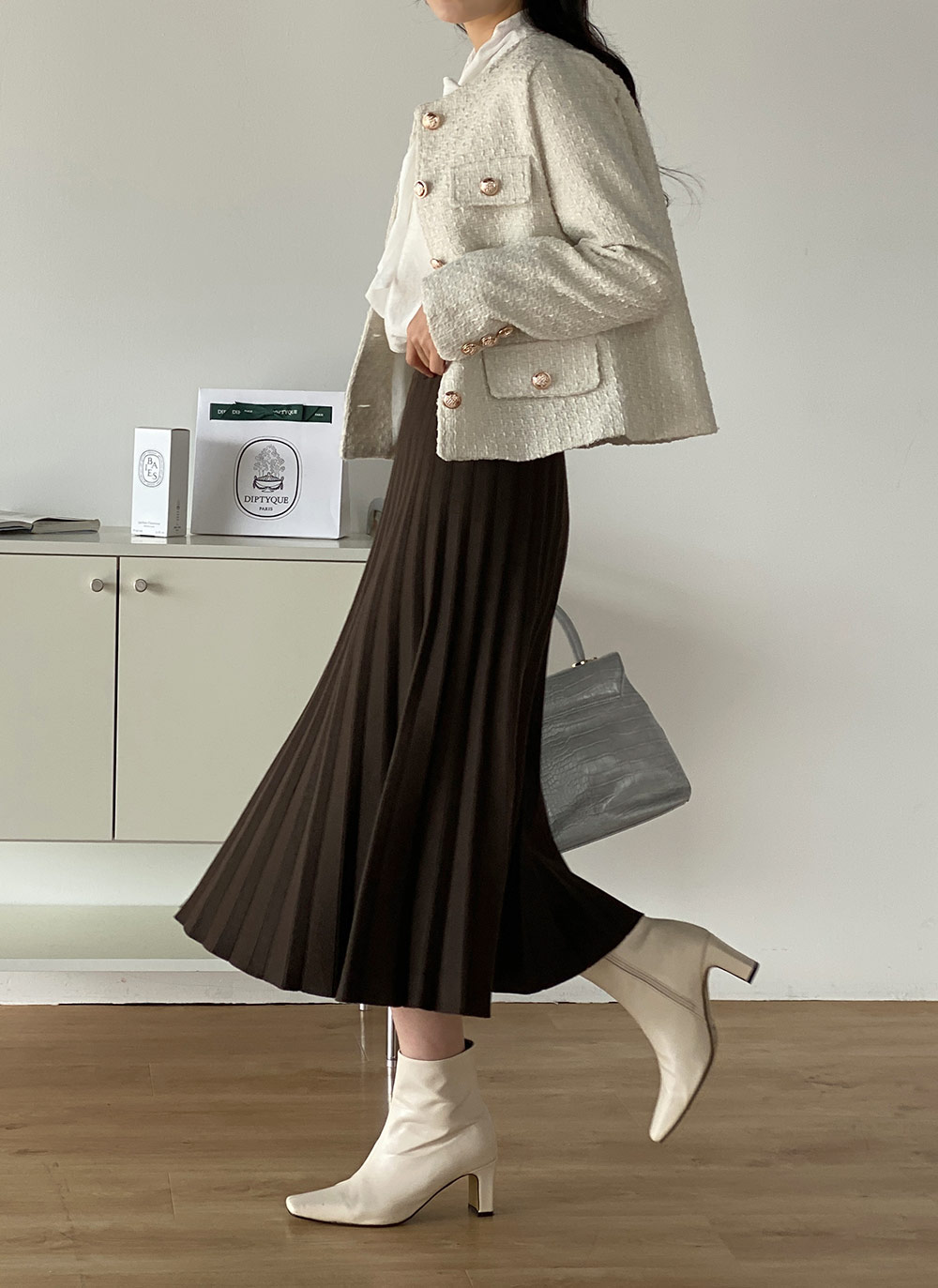 ニットプリーツAラインスカート | DHOLIC | 詳細画像14