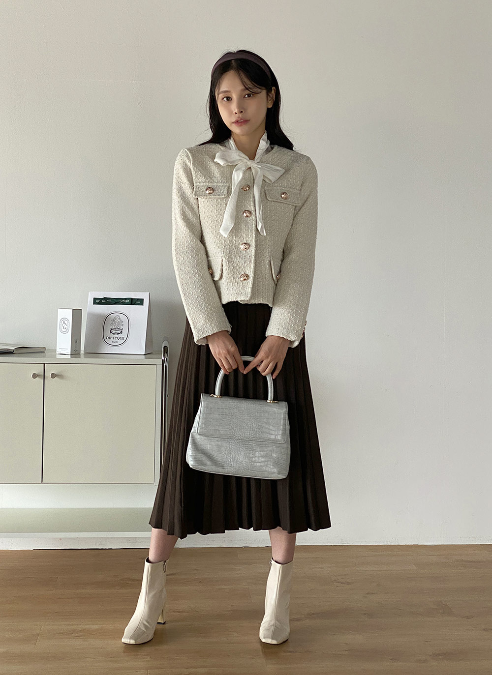 ニットプリーツAラインスカート | DHOLIC | 詳細画像15