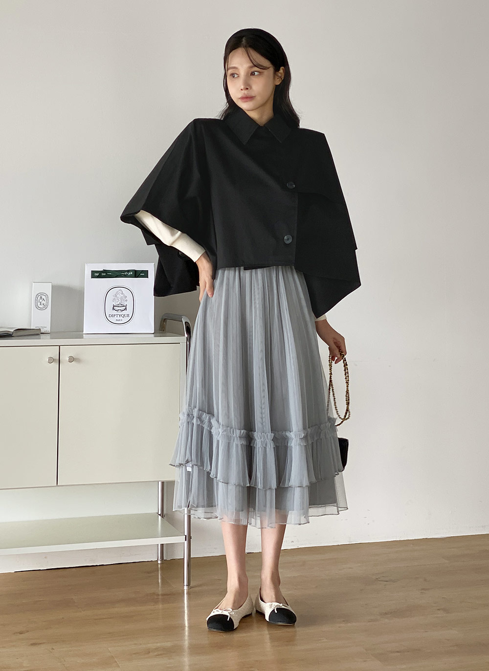 フリルプリーツチュールスカート | DHOLIC | 詳細画像15