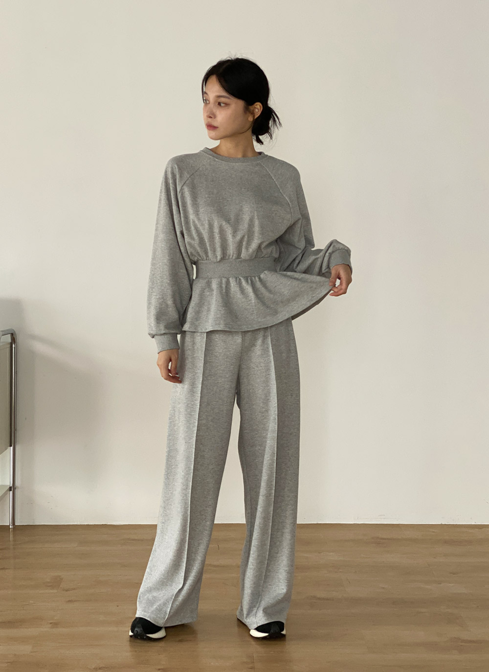 Donoban】リラックスセットアップ （Donoban ぺプラムセットアップ  