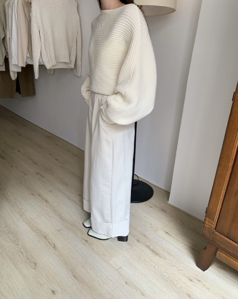 ボートネックドルマンリブニット | 詳細画像4