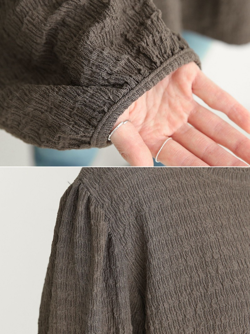 リンクルパフペプラムブラウス | 詳細画像14