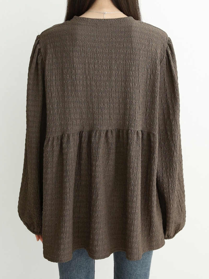 リンクルパフペプラムブラウス | 詳細画像15