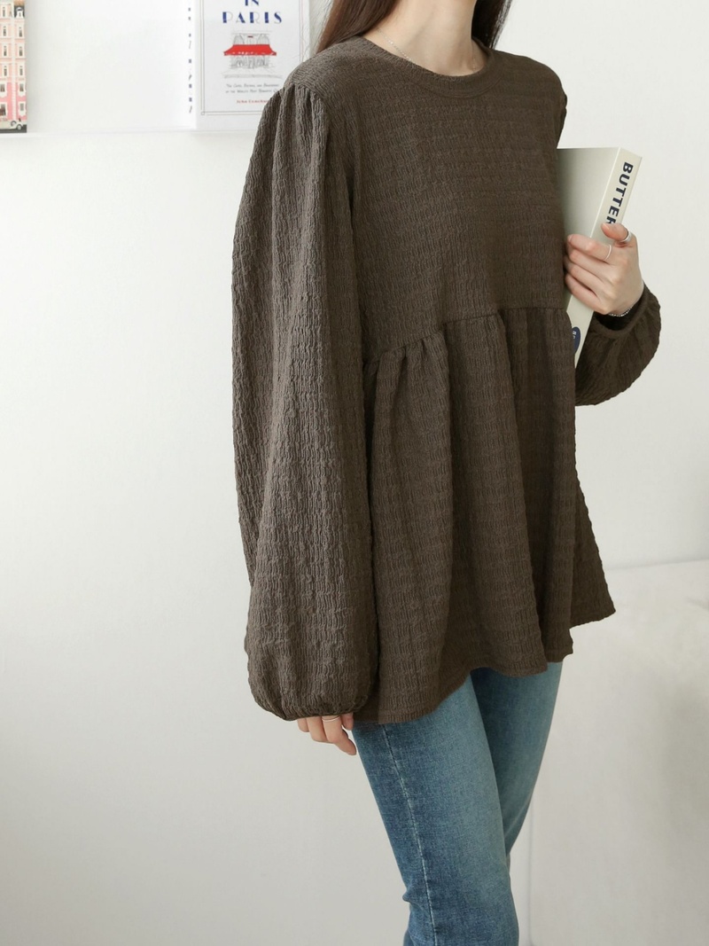 リンクルパフペプラムブラウス | 詳細画像19