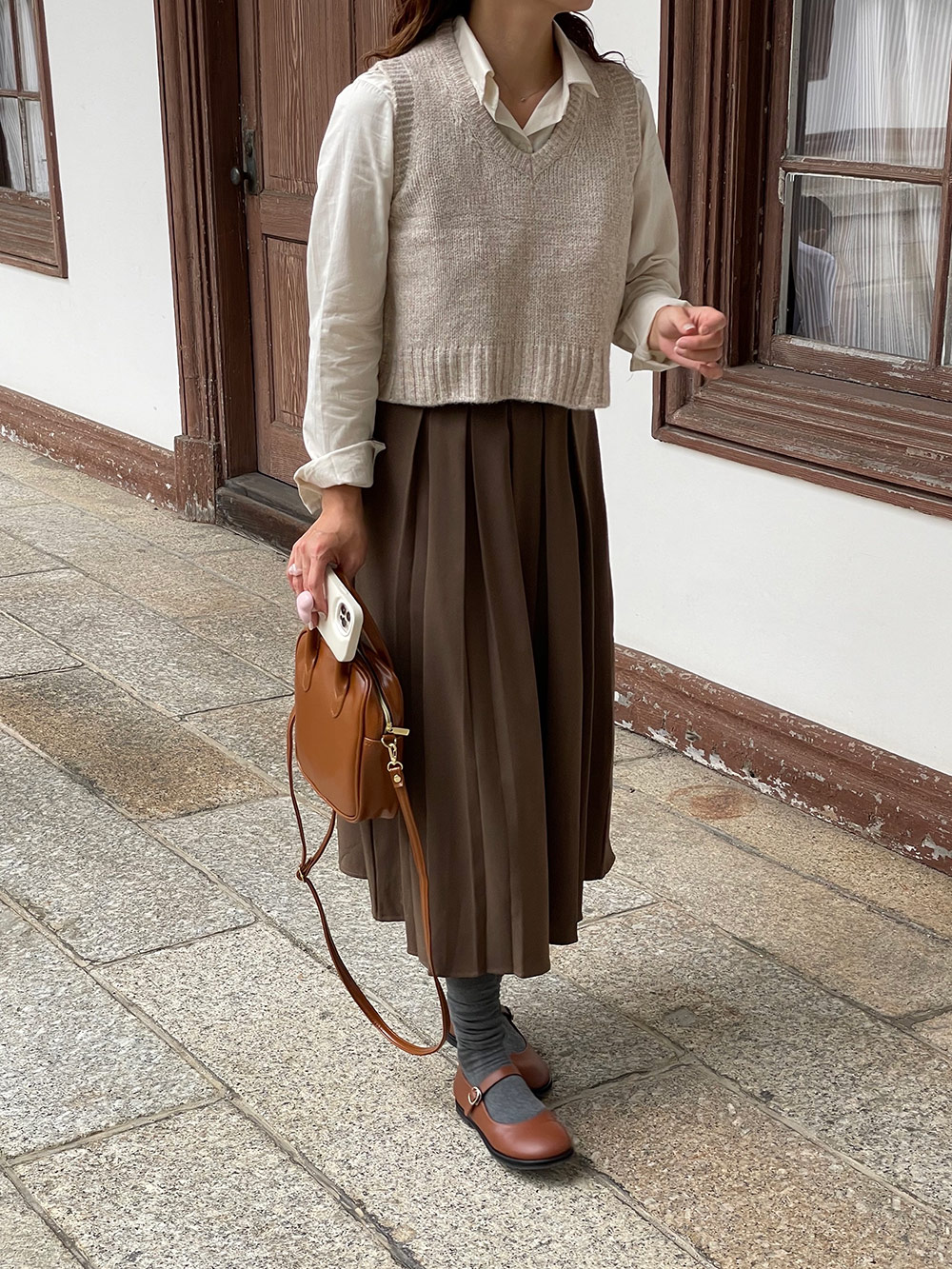 ウール混ショートニットベスト | レディースファッション通販 - DHOLIC