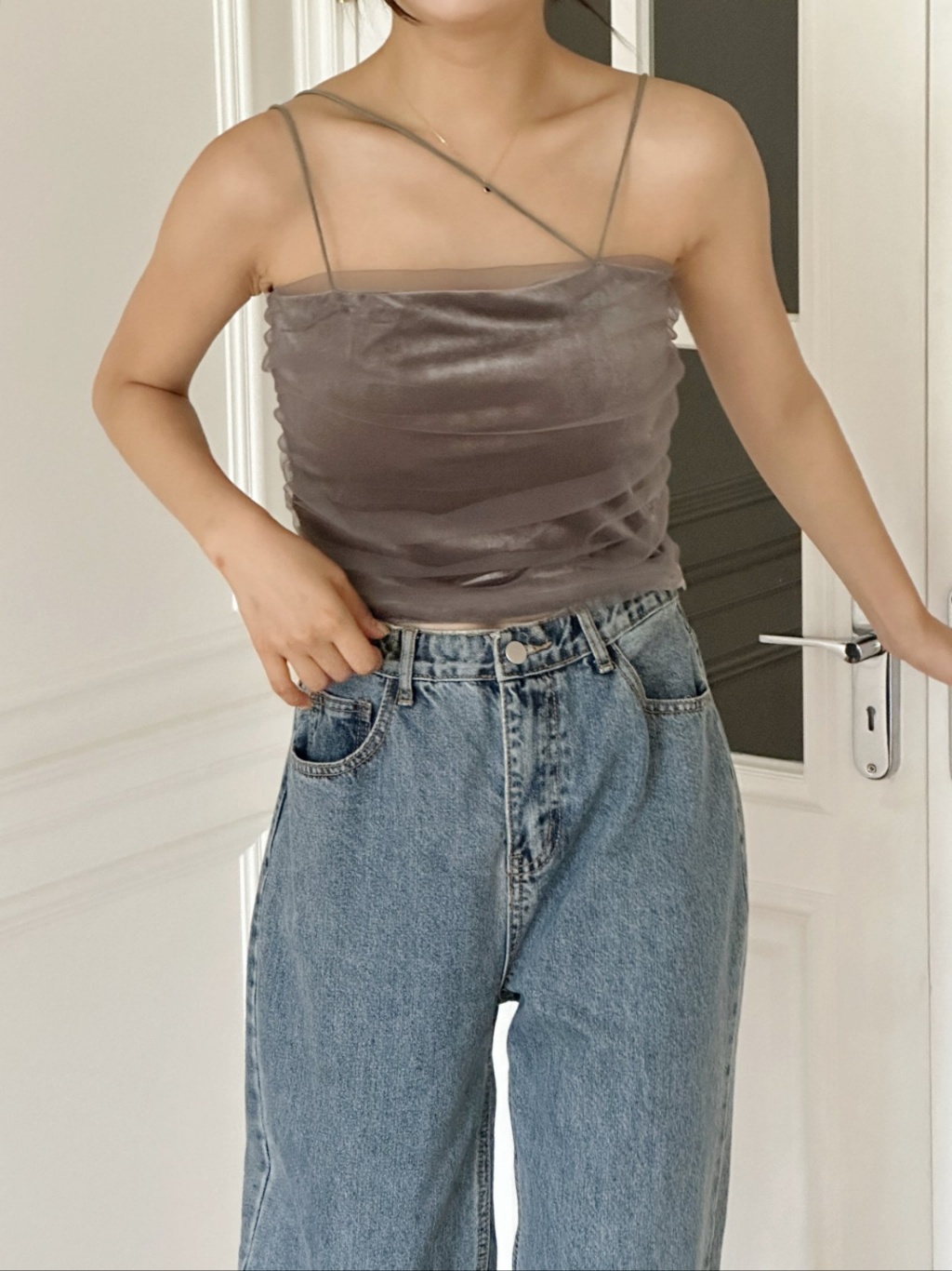 ストラップベロアチュールキャミソール | 詳細画像4