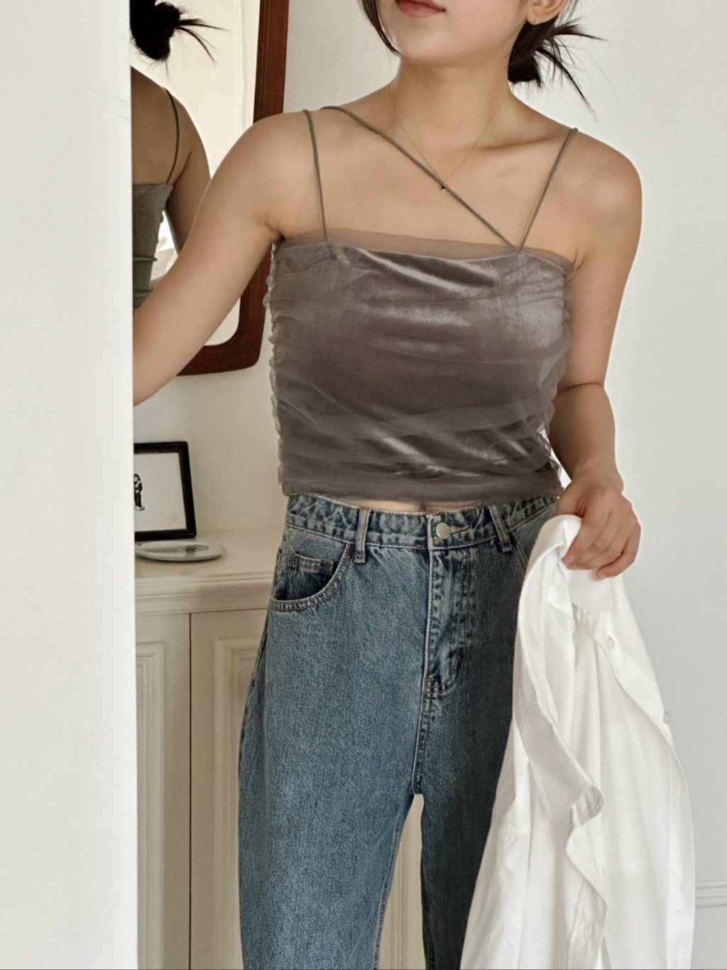 ストラップベロアチュールキャミソール | 詳細画像9