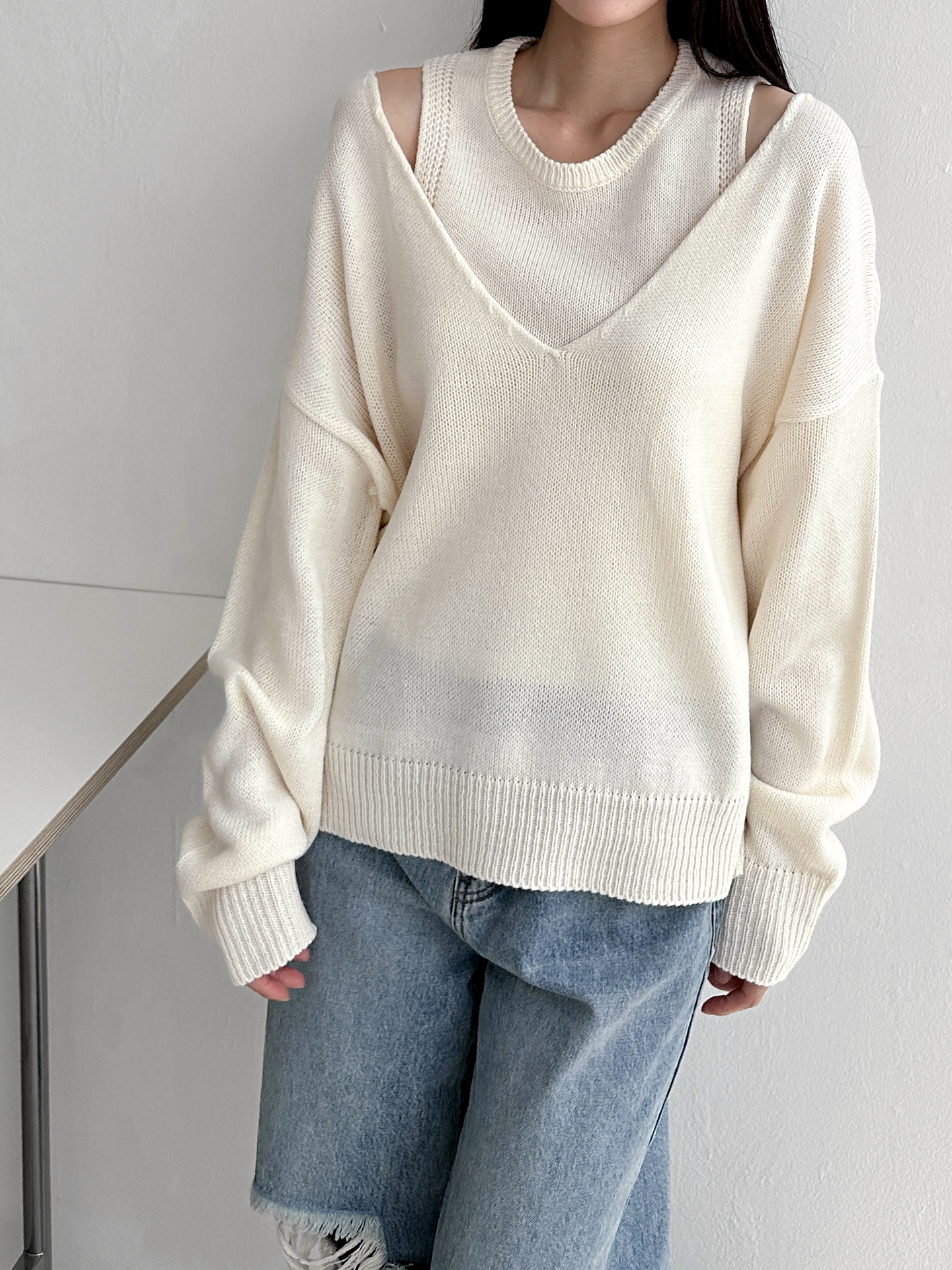 ノースリーブ&VネックニットSET | 詳細画像5