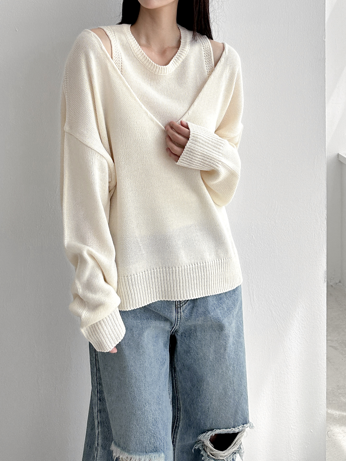 ノースリーブ&VネックニットSET | 詳細画像6