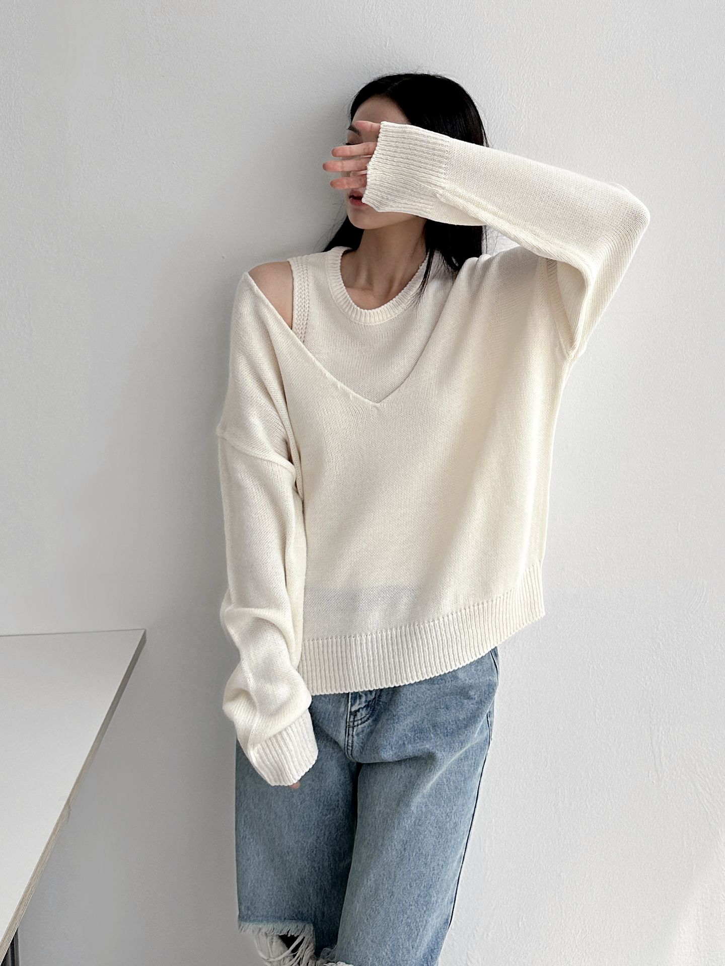 ノースリーブ&VネックニットSET | 詳細画像9