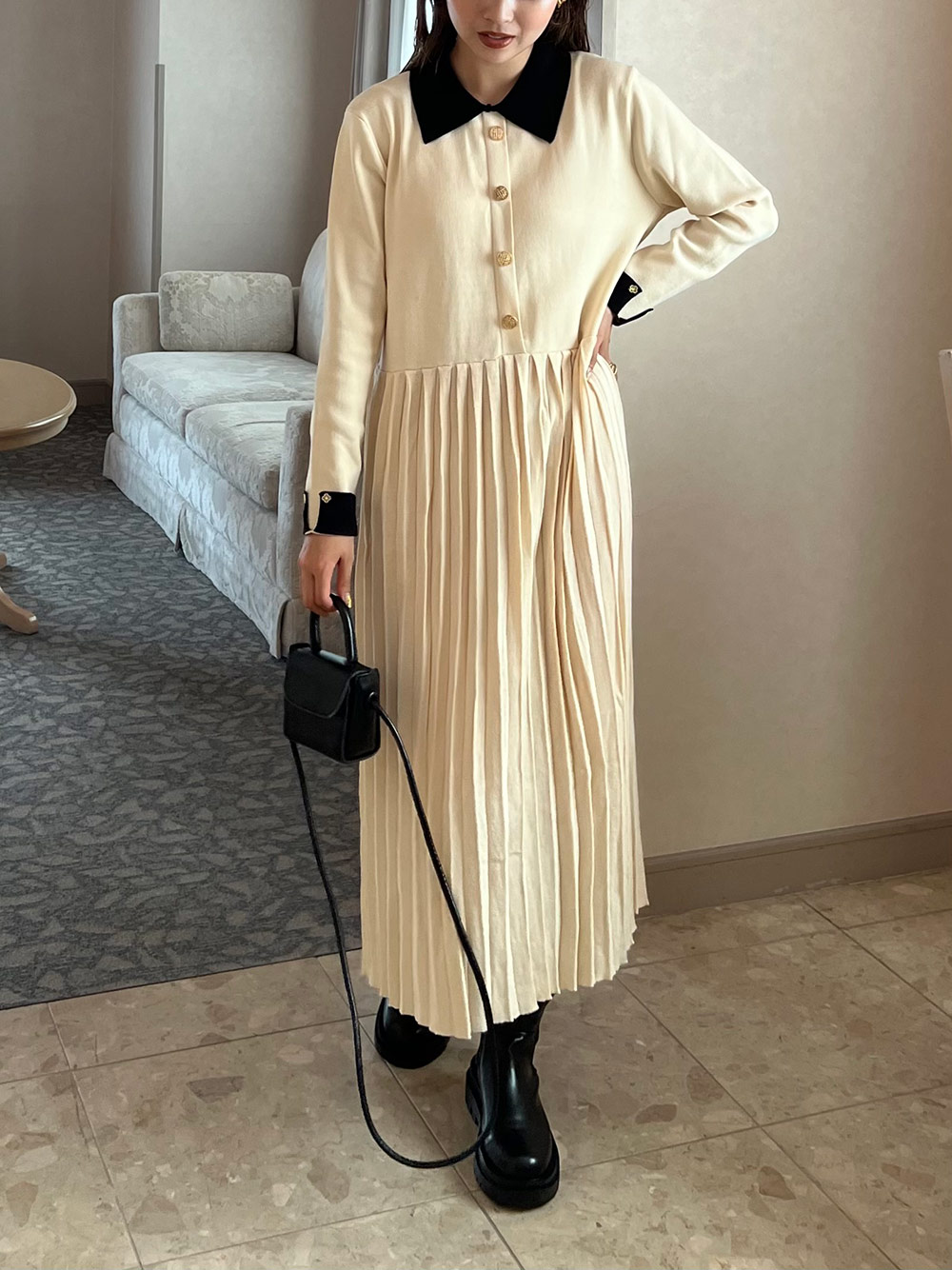 【CHICLINE】★ ハイル プリーツ ワンピース (DRESS) ★ 楽天市場】ワンピース プリーツワンピース ロングワンピース