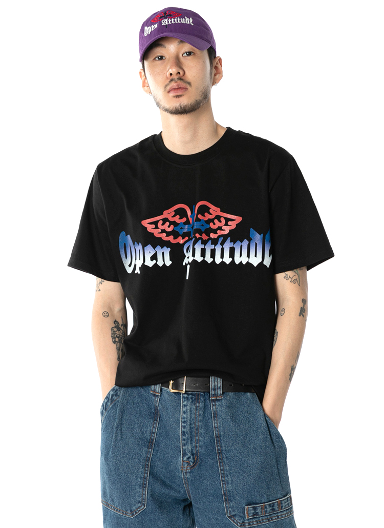 CROSSWING半袖Tシャツ(BLACK) | レディースファッション通販 - DHOLIC