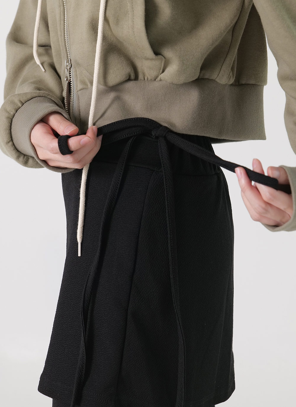 リボンスカートレイヤードフレアパンツ | DHOLIC | 詳細画像8
