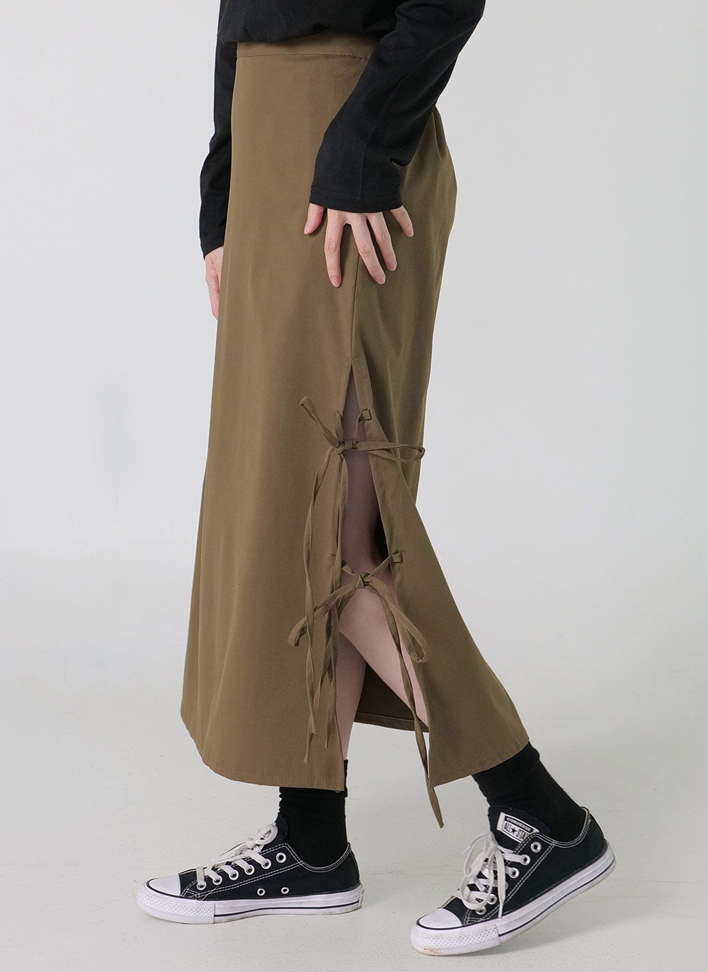 サイドリボンスリットスカート | DHOLIC | 詳細画像5