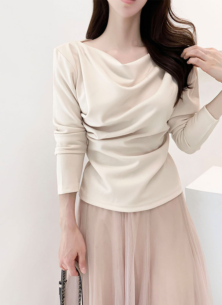 MEER. DRAPE BLOUSE ドレープブラウス MEER. DRAPE BLOUSE ドレープブラウス