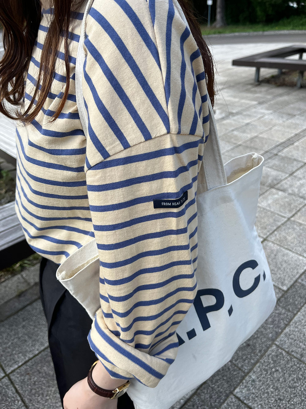 袖タグ付きボーダーTシャツ | 詳細画像14