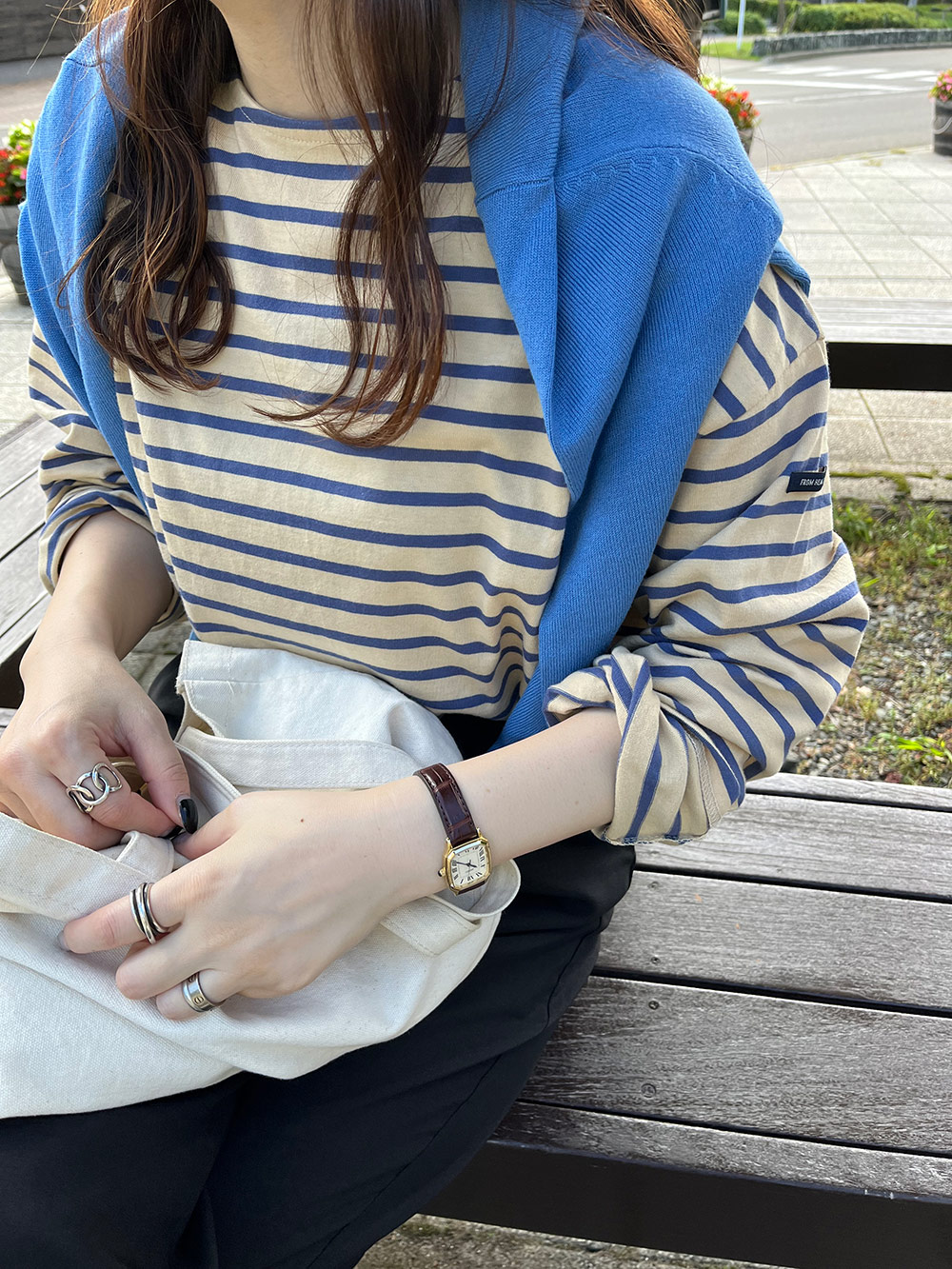 袖タグ付きボーダーTシャツ | 詳細画像30