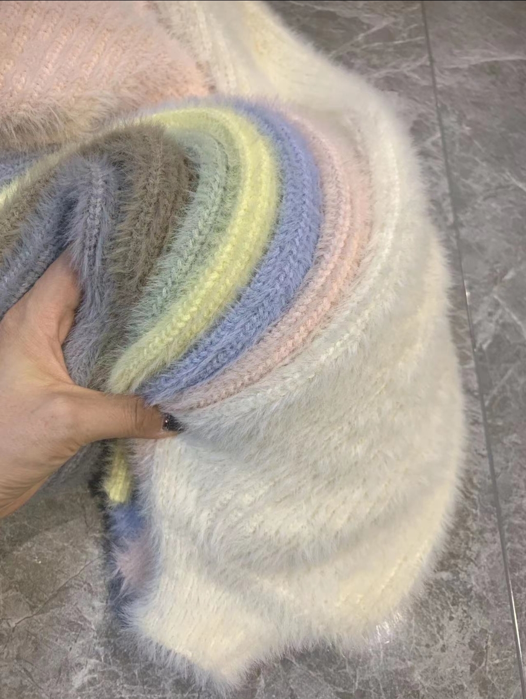 2WAYファータッチクロップドカーディガン | 詳細画像9