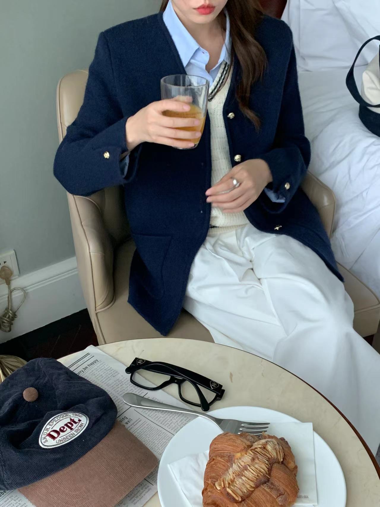 フラワーボタンソフトジャケット | 詳細画像3