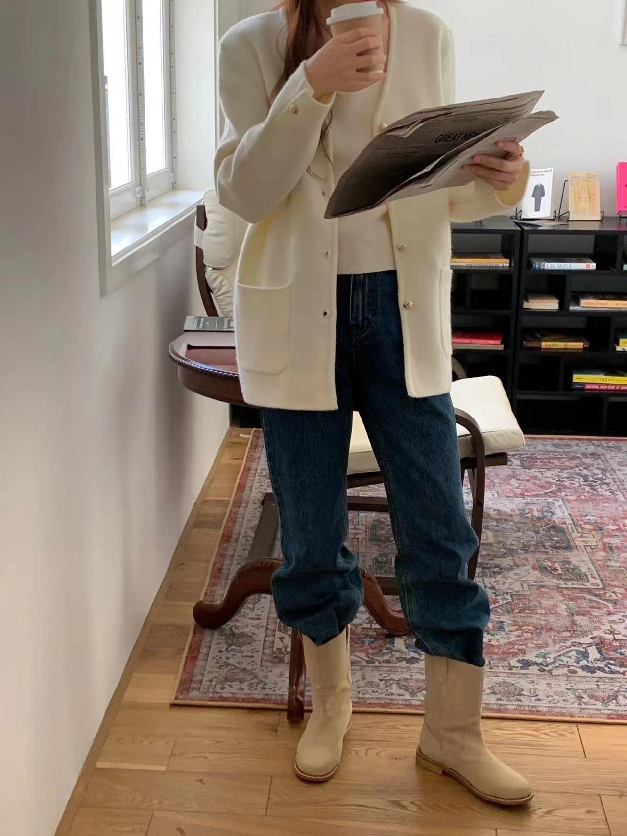 フラワーボタンソフトジャケット | 詳細画像11