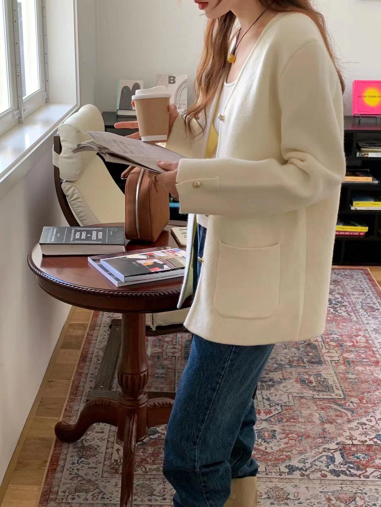 フラワーボタンソフトジャケット | 詳細画像12