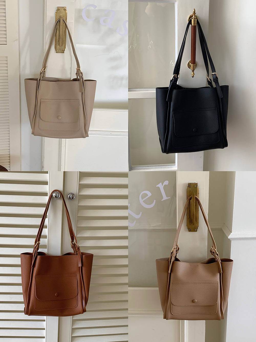 レザー調フラップポケットバッグ | 詳細画像10