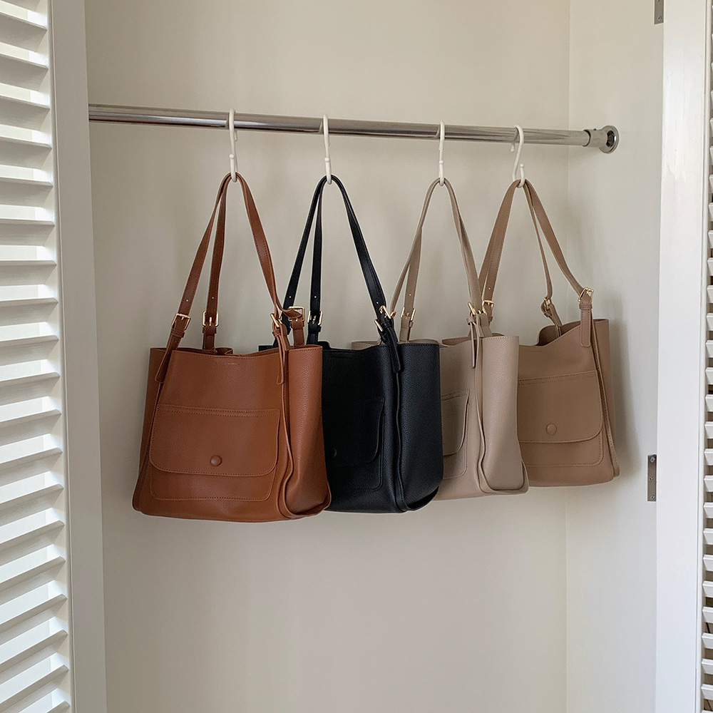 レザー調フラップポケットバッグ | 詳細画像11