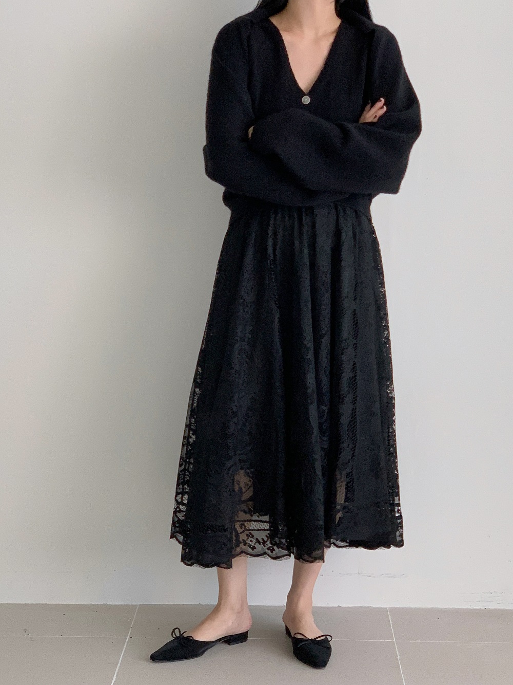 スカラップレースイージースカート | 詳細画像6