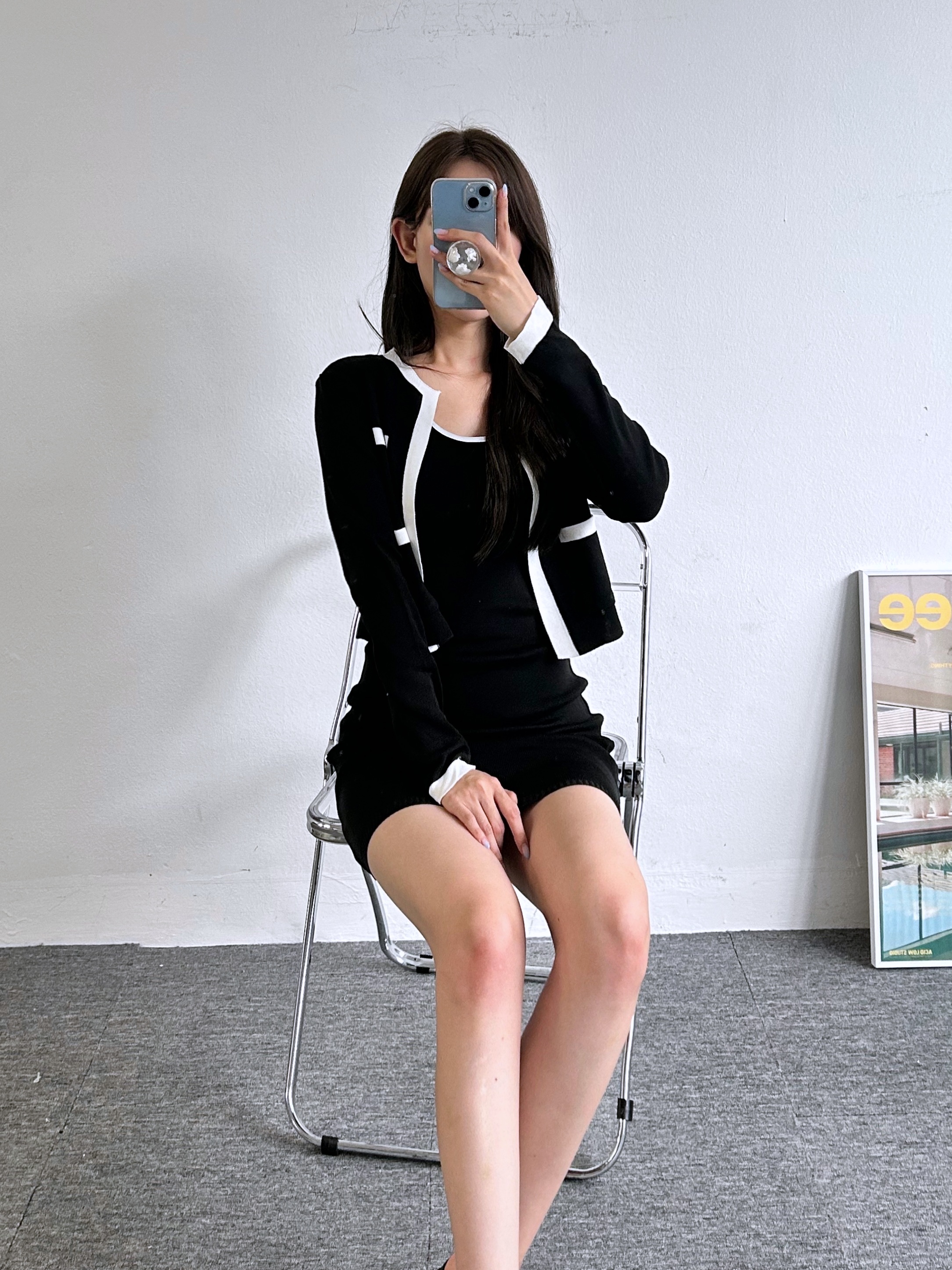 配色ニットカーデ&ワンピースSET | 詳細画像28