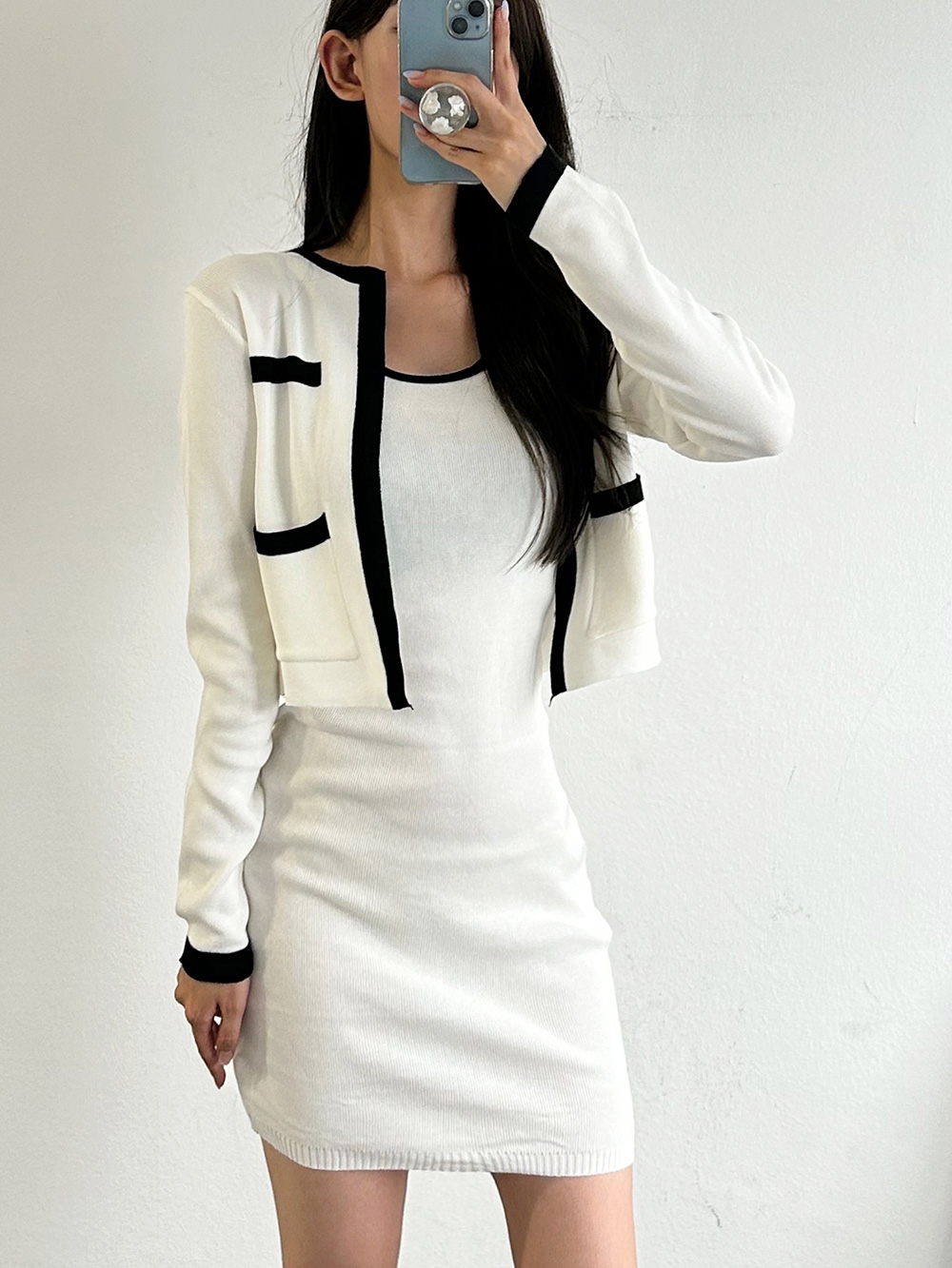 配色ニットカーデ&ワンピースSET | 詳細画像42