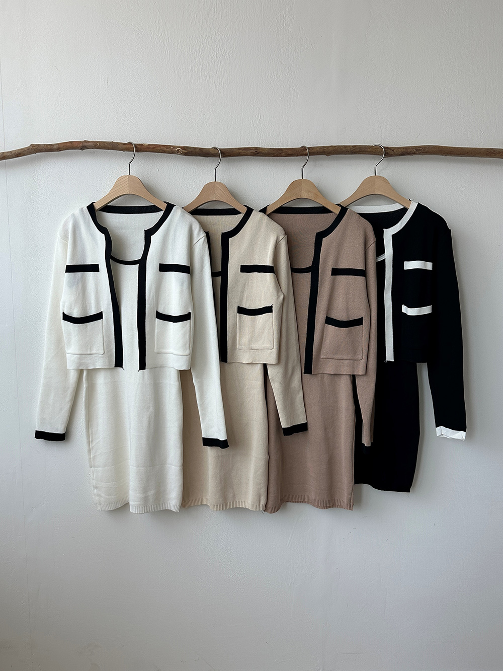 配色ニットカーデ&ワンピースSET | 詳細画像58