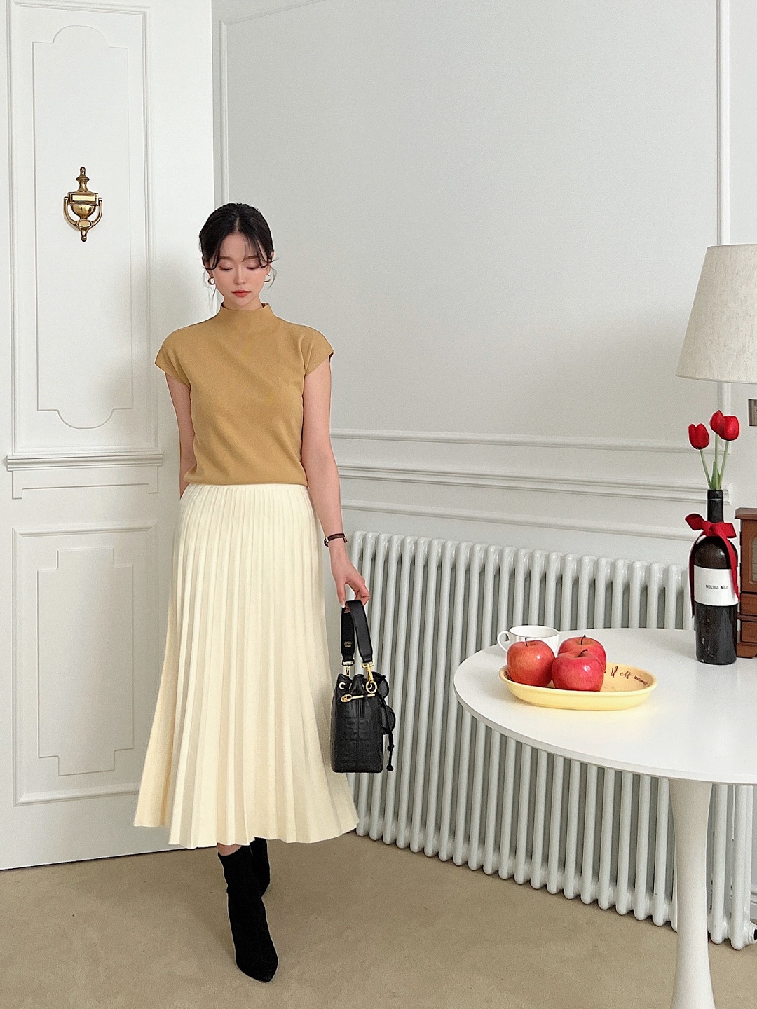 プリーツニットイージースカート | 詳細画像5