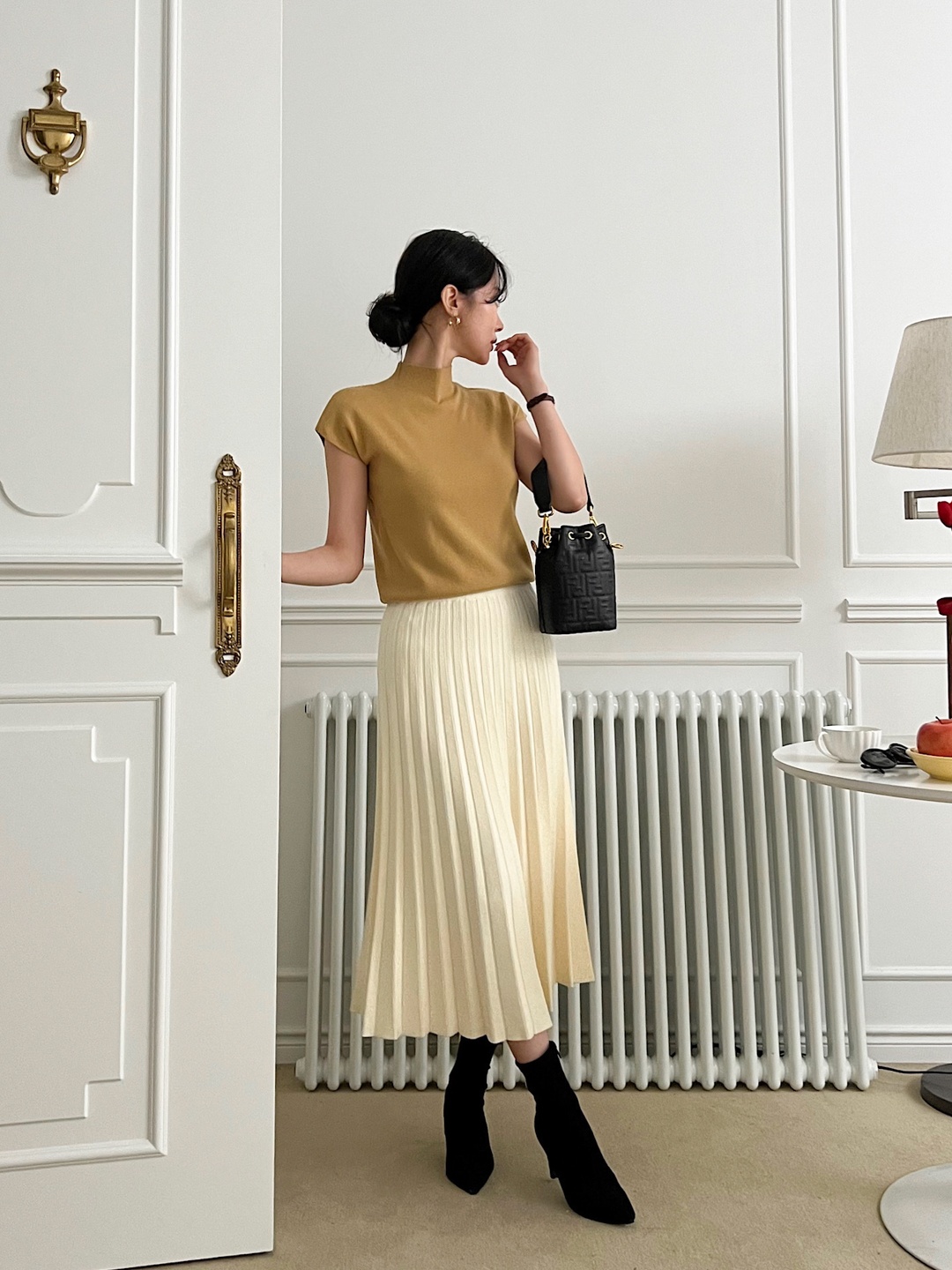 プリーツニットイージースカート | 詳細画像9