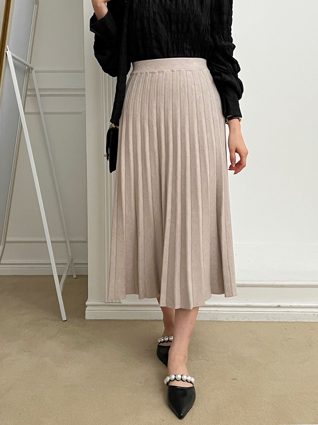 プリーツニットイージースカート | 詳細画像10