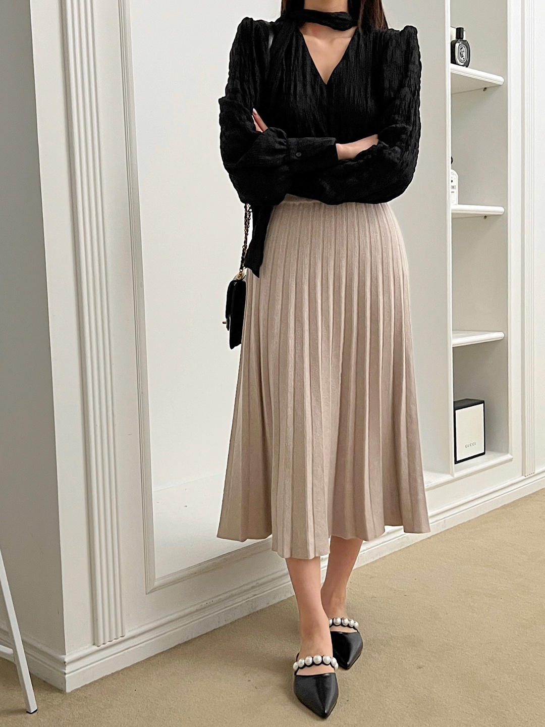 プリーツニットイージースカート | 詳細画像16