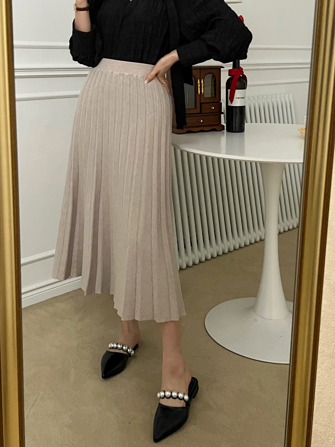 プリーツニットイージースカート | 詳細画像17