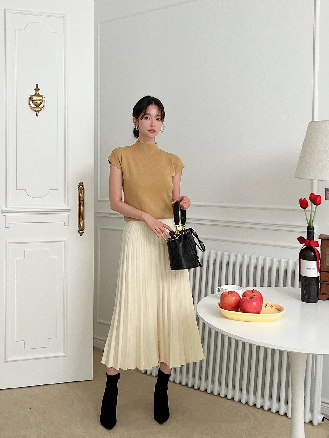 プリーツニットイージースカート | 詳細画像19