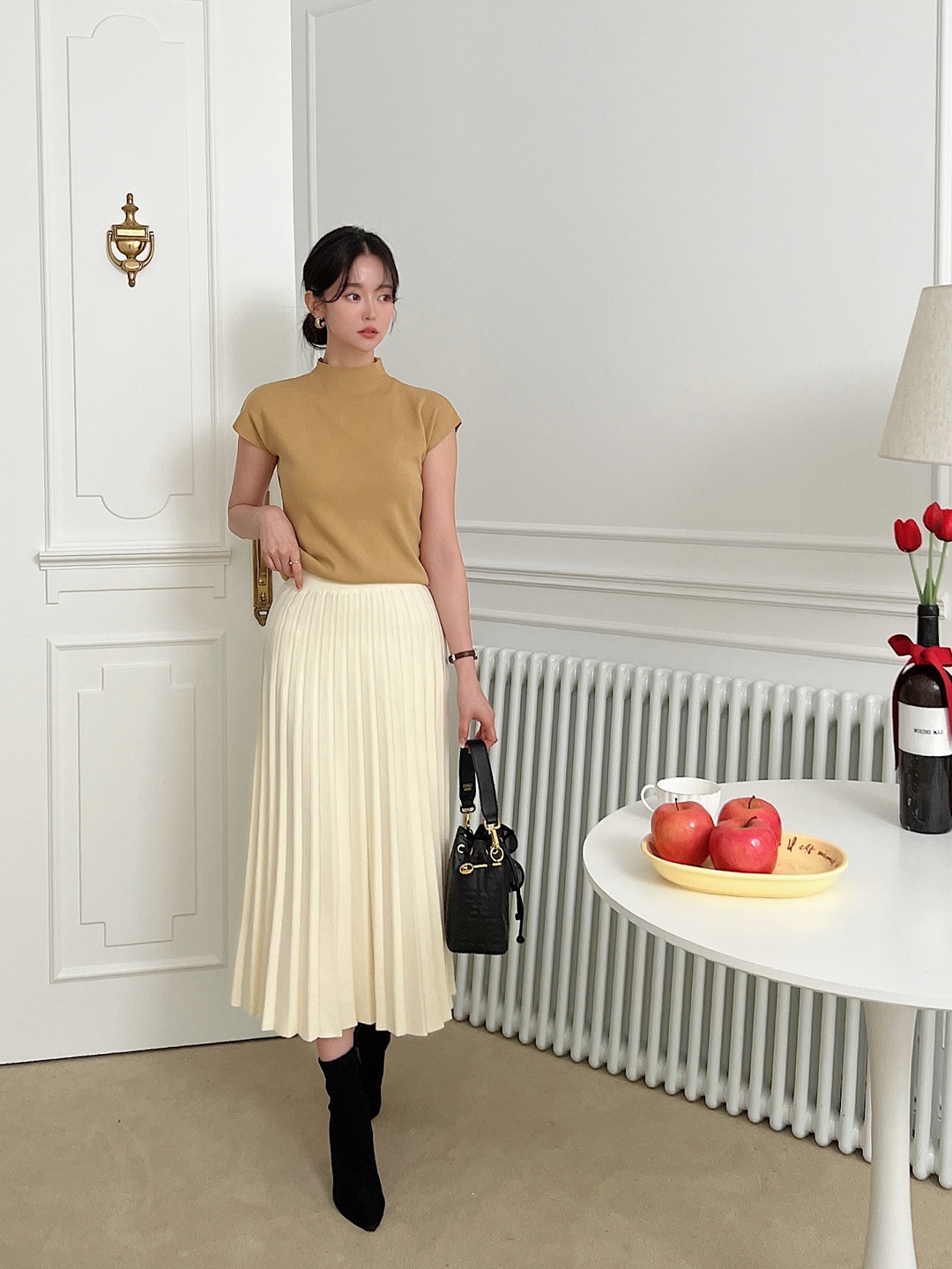 プリーツニットイージースカート | 詳細画像20