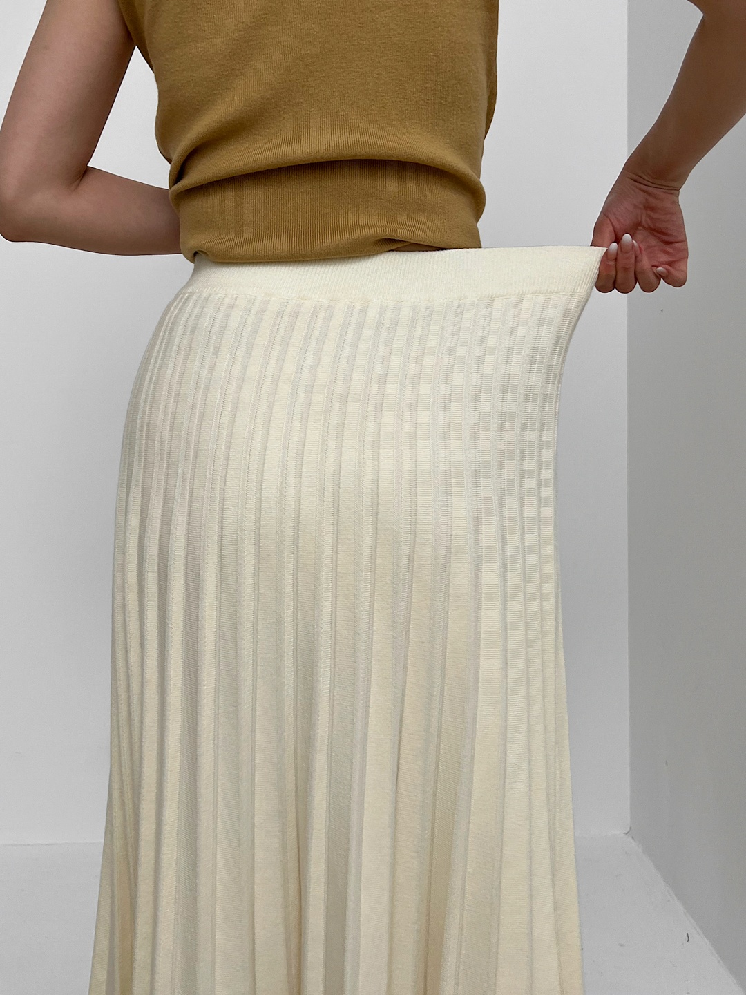 プリーツニットイージースカート | 詳細画像25