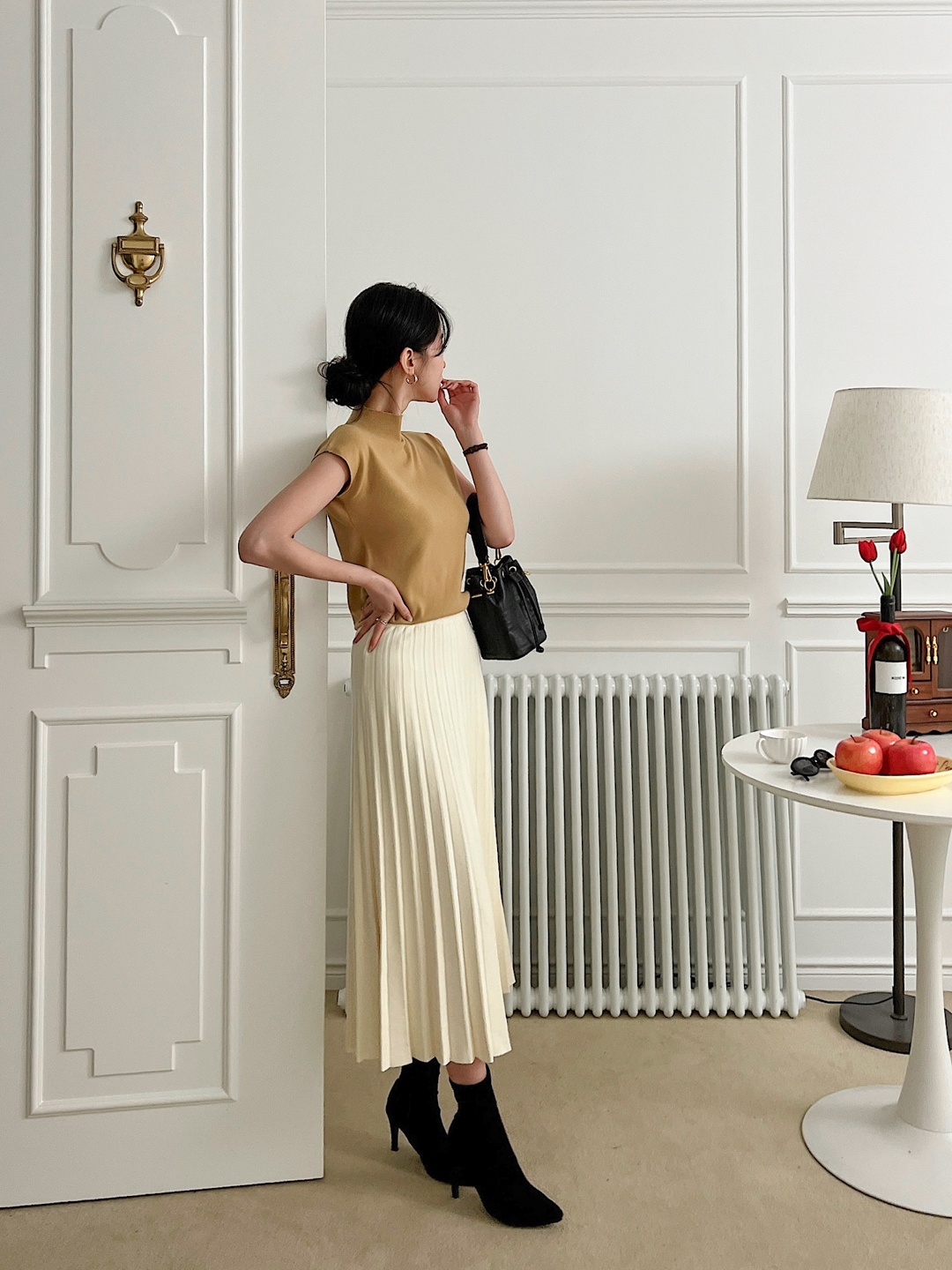 プリーツニットイージースカート | 詳細画像28