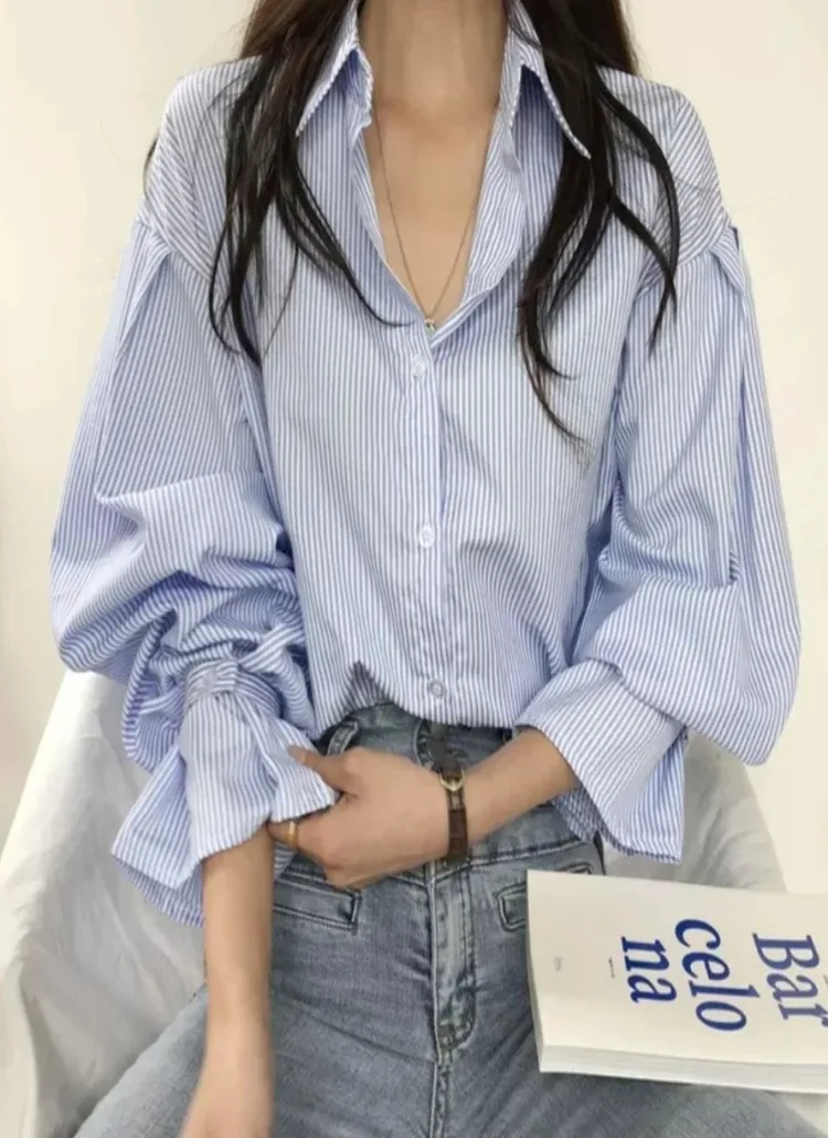 ストライプキャンディースリーブシャツ | 詳細画像1