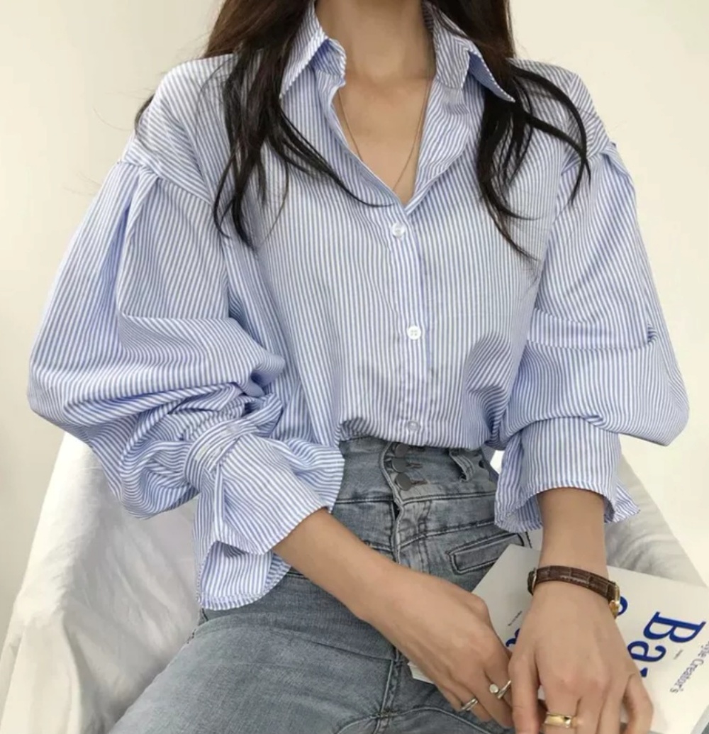 ストライプキャンディースリーブシャツ | 詳細画像2