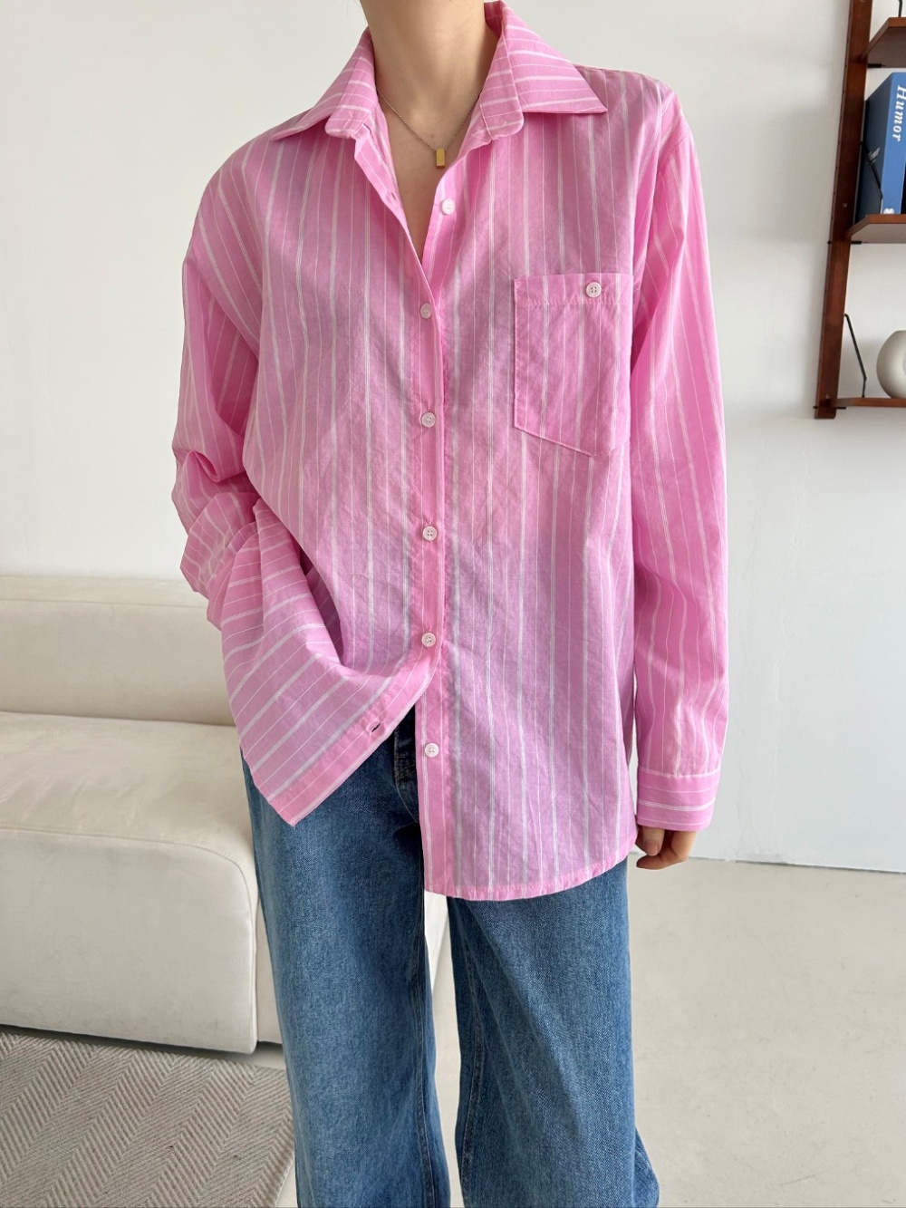 マルチストライプポケットシャツ | 詳細画像9