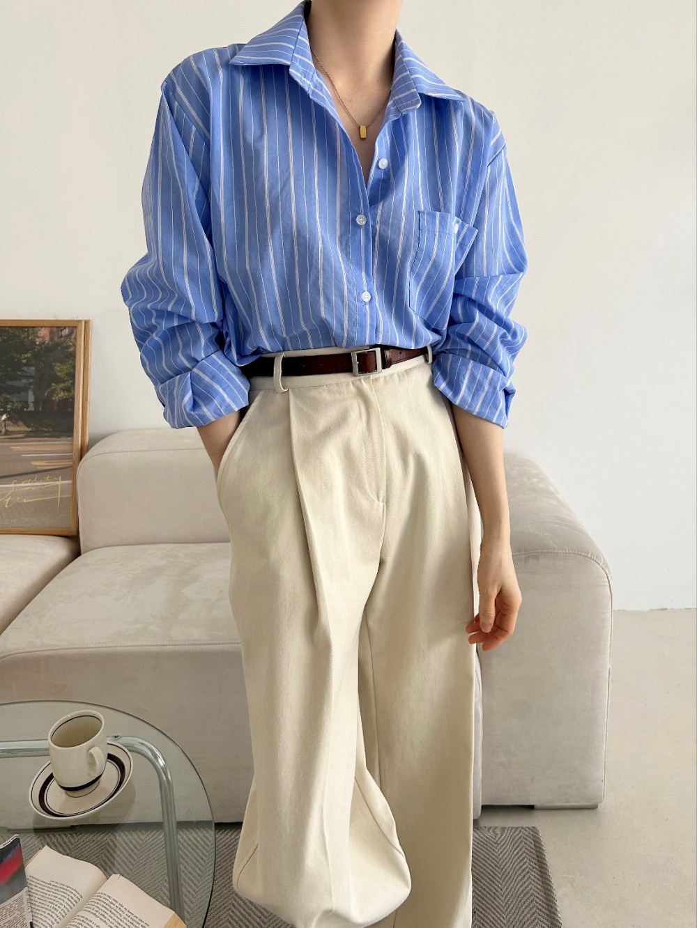 マルチストライプポケットシャツ | 詳細画像14