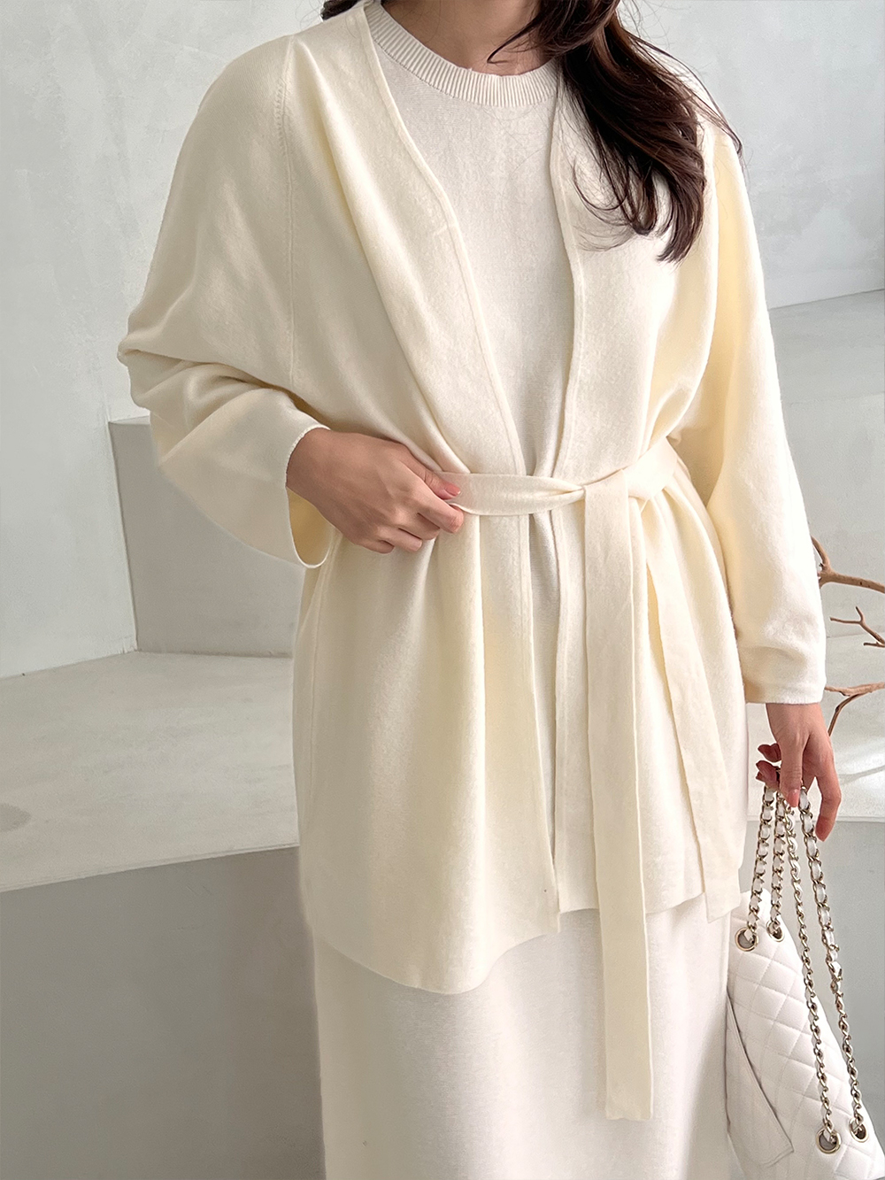 ウール混半袖ニットワンピース | 詳細画像2