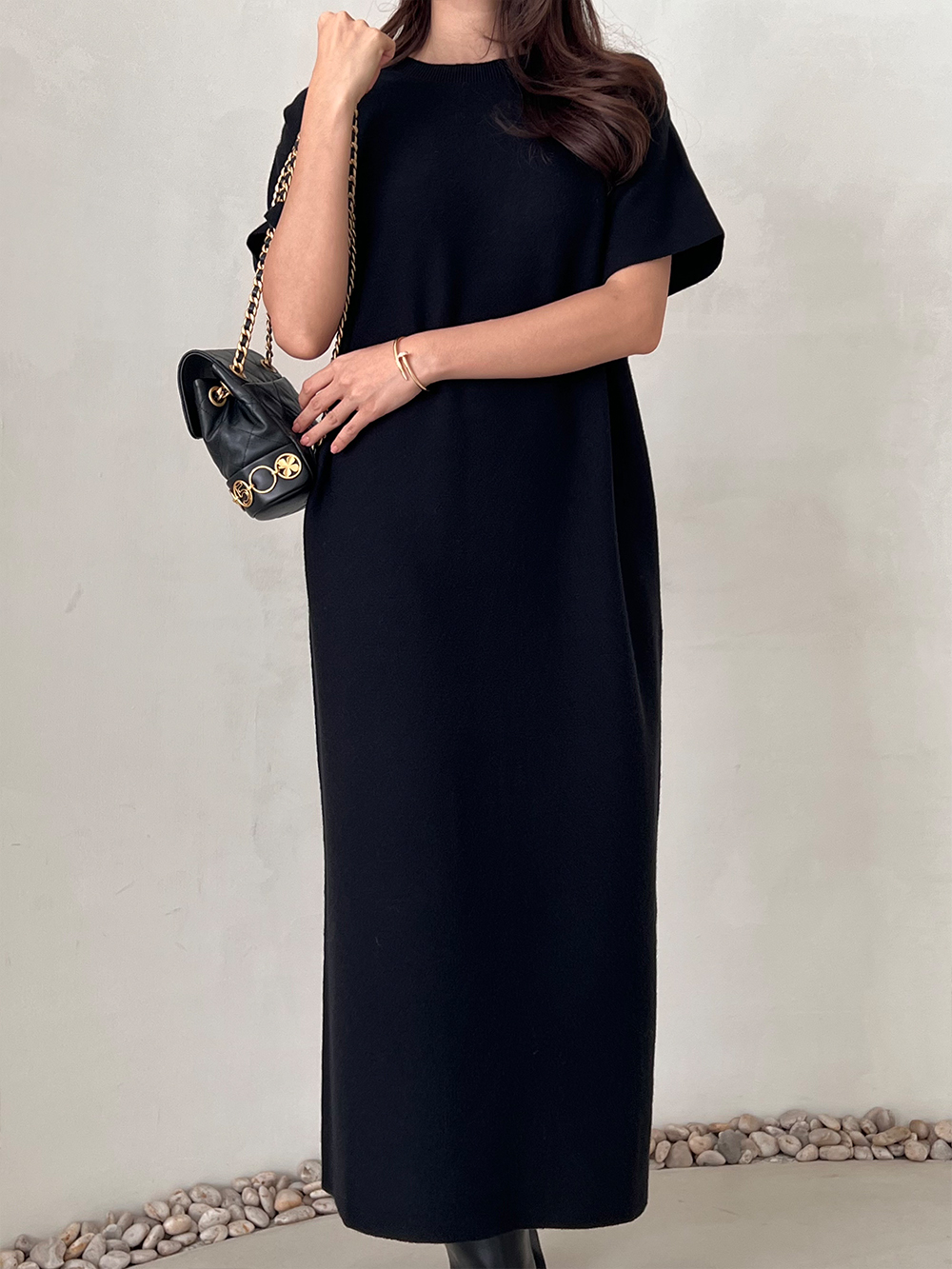 ウール混半袖ニットワンピース | 詳細画像9